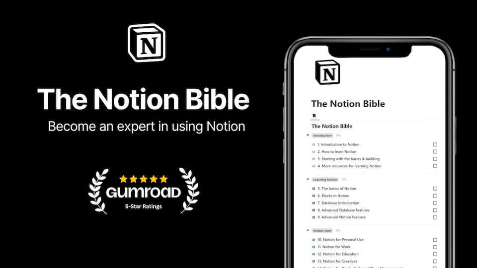 The Notion Bible template photo