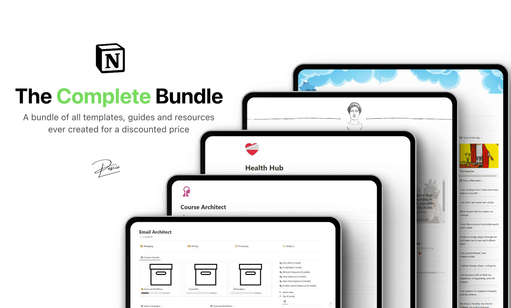 Pascio The Complete Notion Bundle template photo